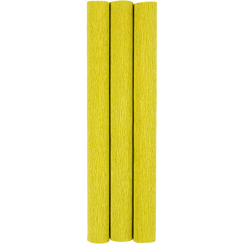 Creativ Company Krepppapier, Blatt 25x60 cm, Kreppverhältnis: 180 %, 105 g, hellgrün, 3 Blatt 1 Karton