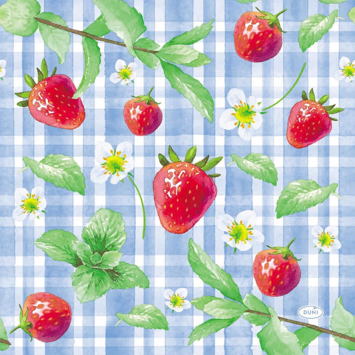 Duni Servietten Erdbeerpicknick 33x33cm