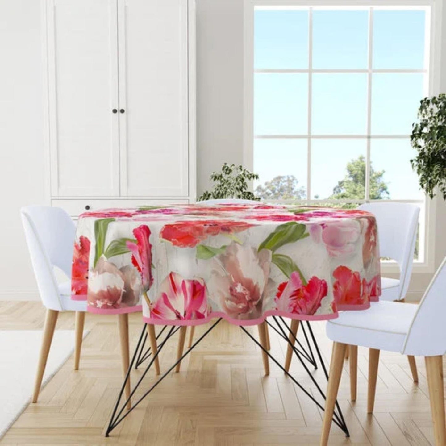 Wicotex Tischdecke runde Tulpen ø160cm PVC