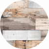 Wicotex Tischdecke rund 160cm holzig braun