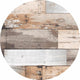 Wicotex Tischdecke rund 160cm holzig braun