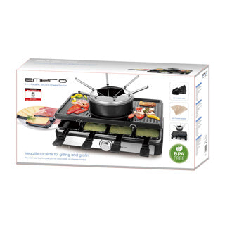Emerio Emerio RG-124930 und Fondue Set Black Edelstahl