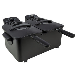 Inventum Fryer Double 2x2,5 Liter schwarz 1800 Watt