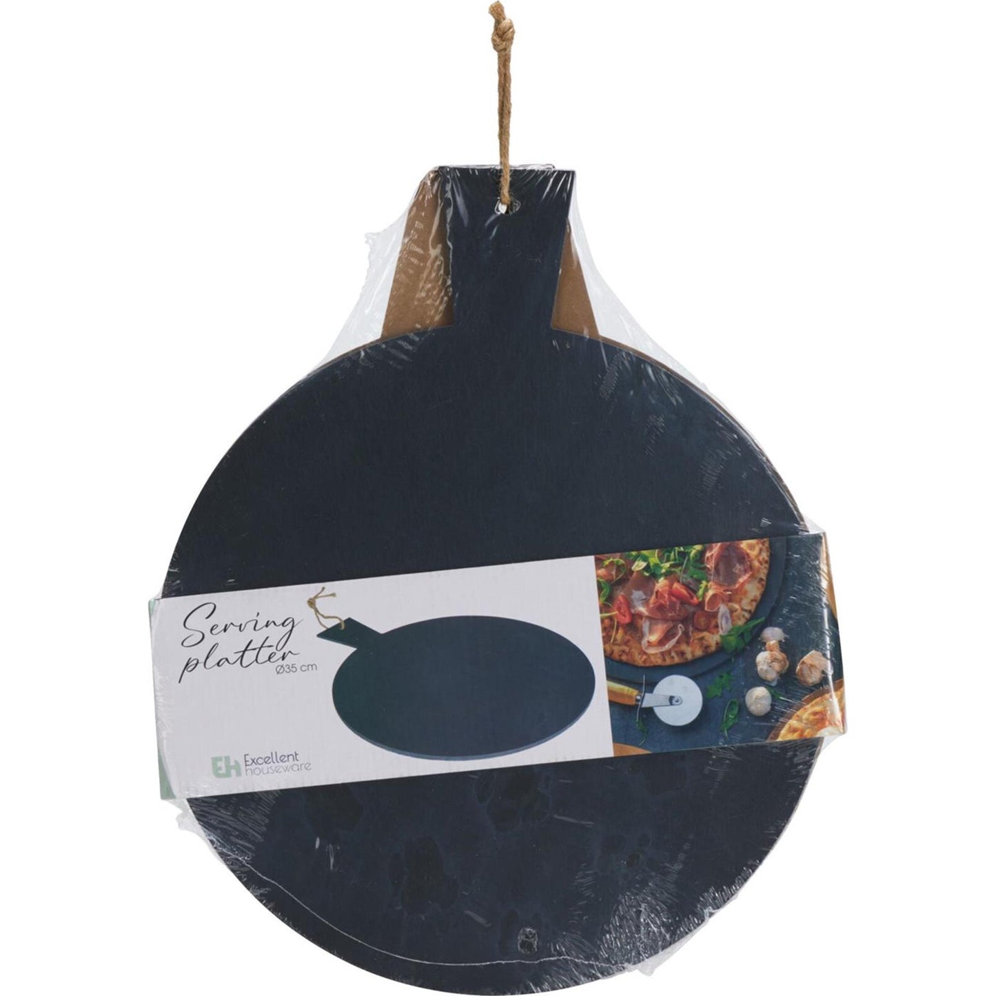 Ausgezeichnetes Haushaltswaren-Serviertablett aus Schiefer, ø35 cm