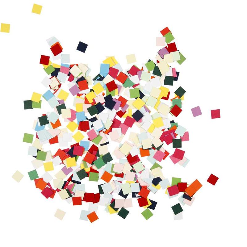 Creativ Company Kartonmosaik, quadratisch, Größe 10x10 mm, ca. 10000 Stück, 180 g 1 Karton