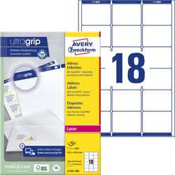 Adressetiketten Avery Zweckform Ultragrip weiß