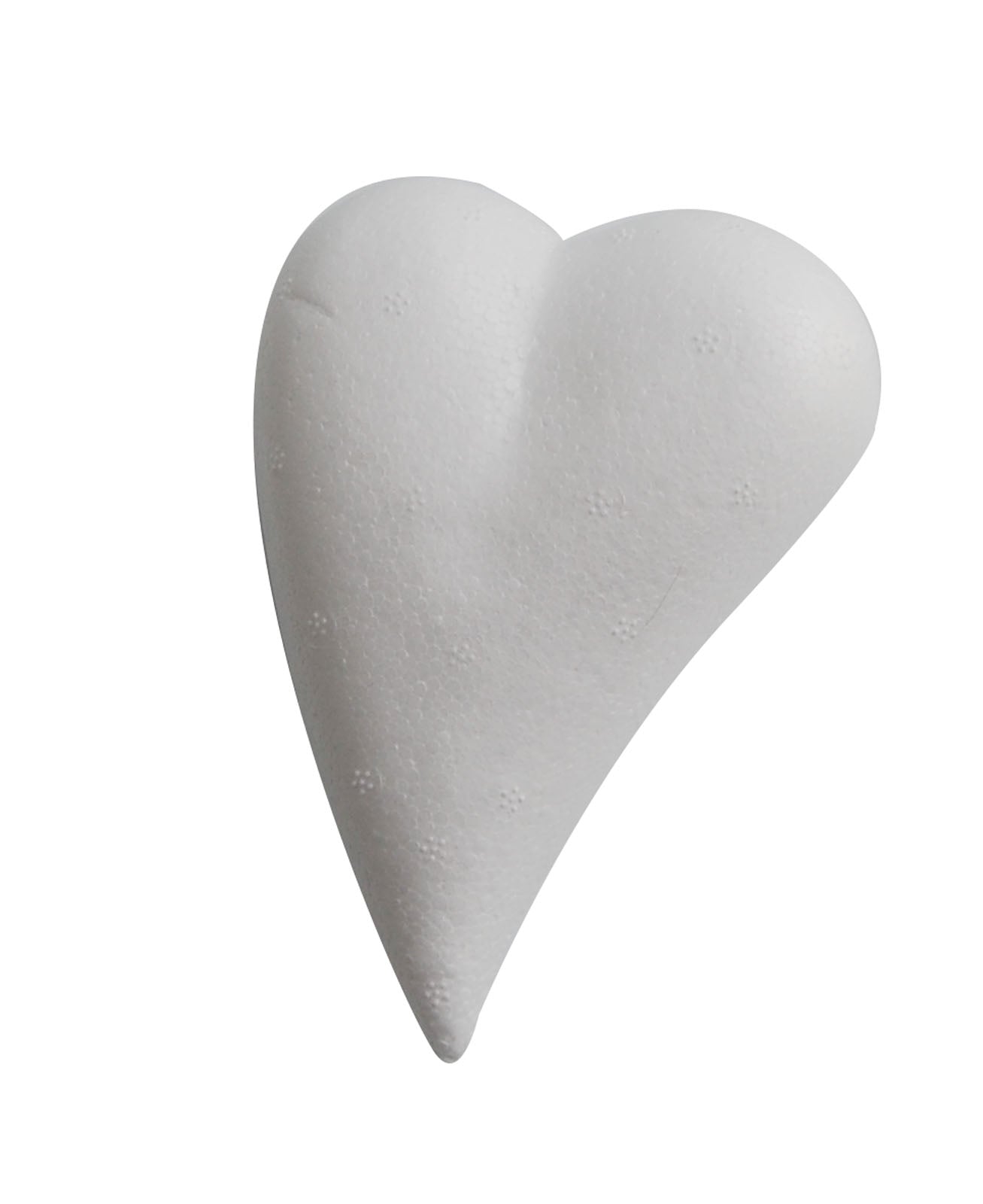 Vaessen creative • Styropor-Herz in Tropfenform 8,2 x 3,6 cm
