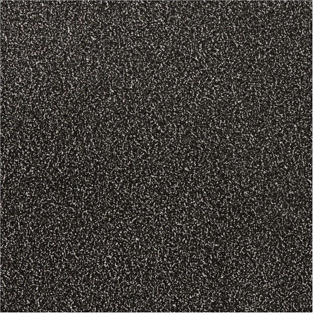 Vivi Gade Glitzerfolie, B: 35 cm, Stärke 110 my, schwarz, 2 m 1 Rolle