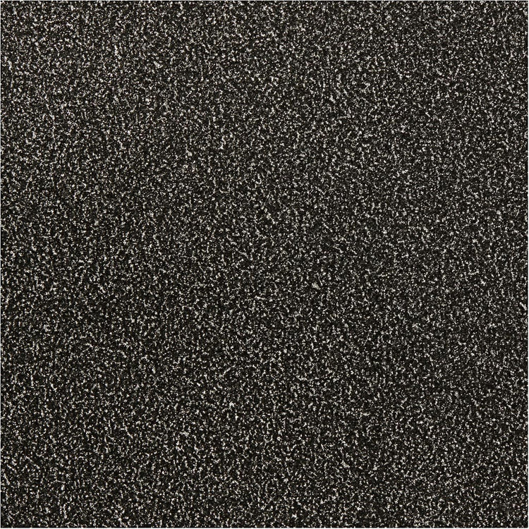 Vivi Gade Glitzerfolie, B: 35 cm, Stärke 110 my, schwarz, 2 m 1 Rolle