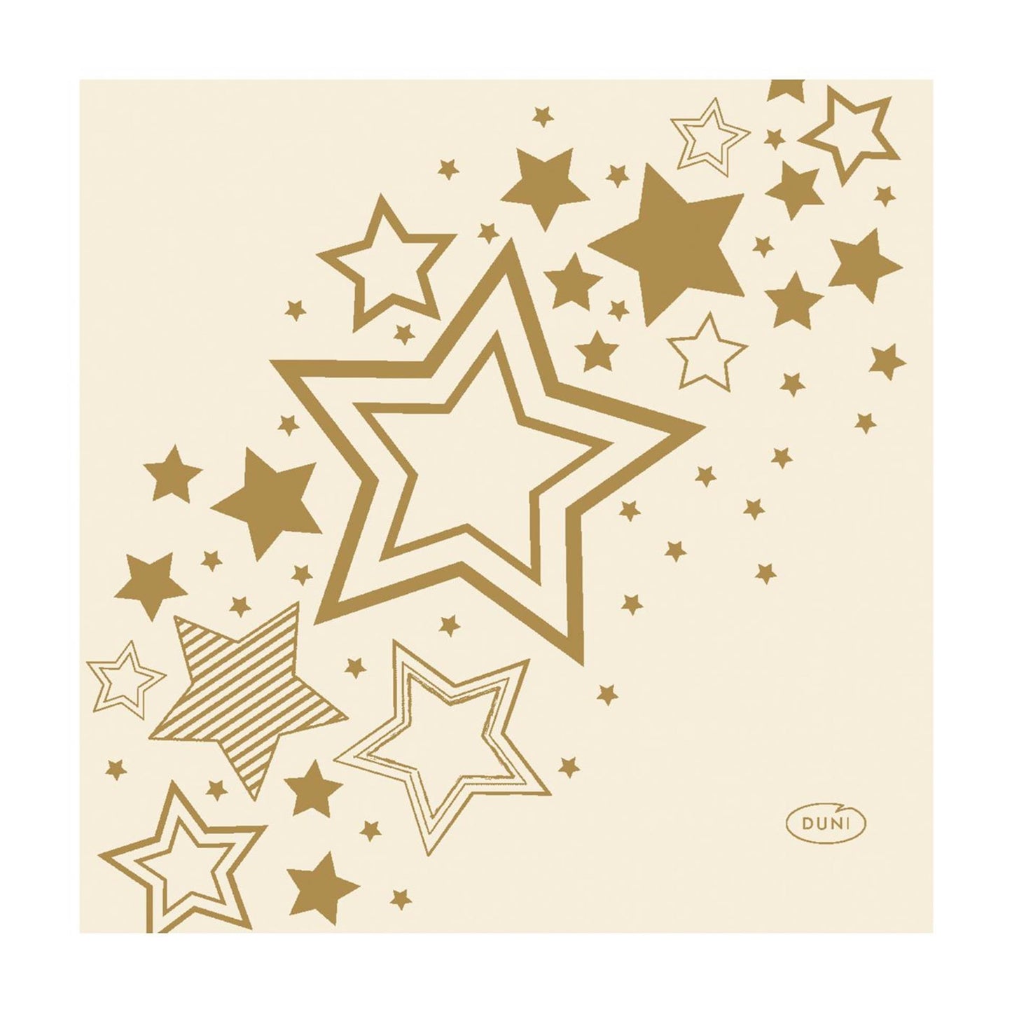 Duni Servietten Weihnachtsstern creme 24cm