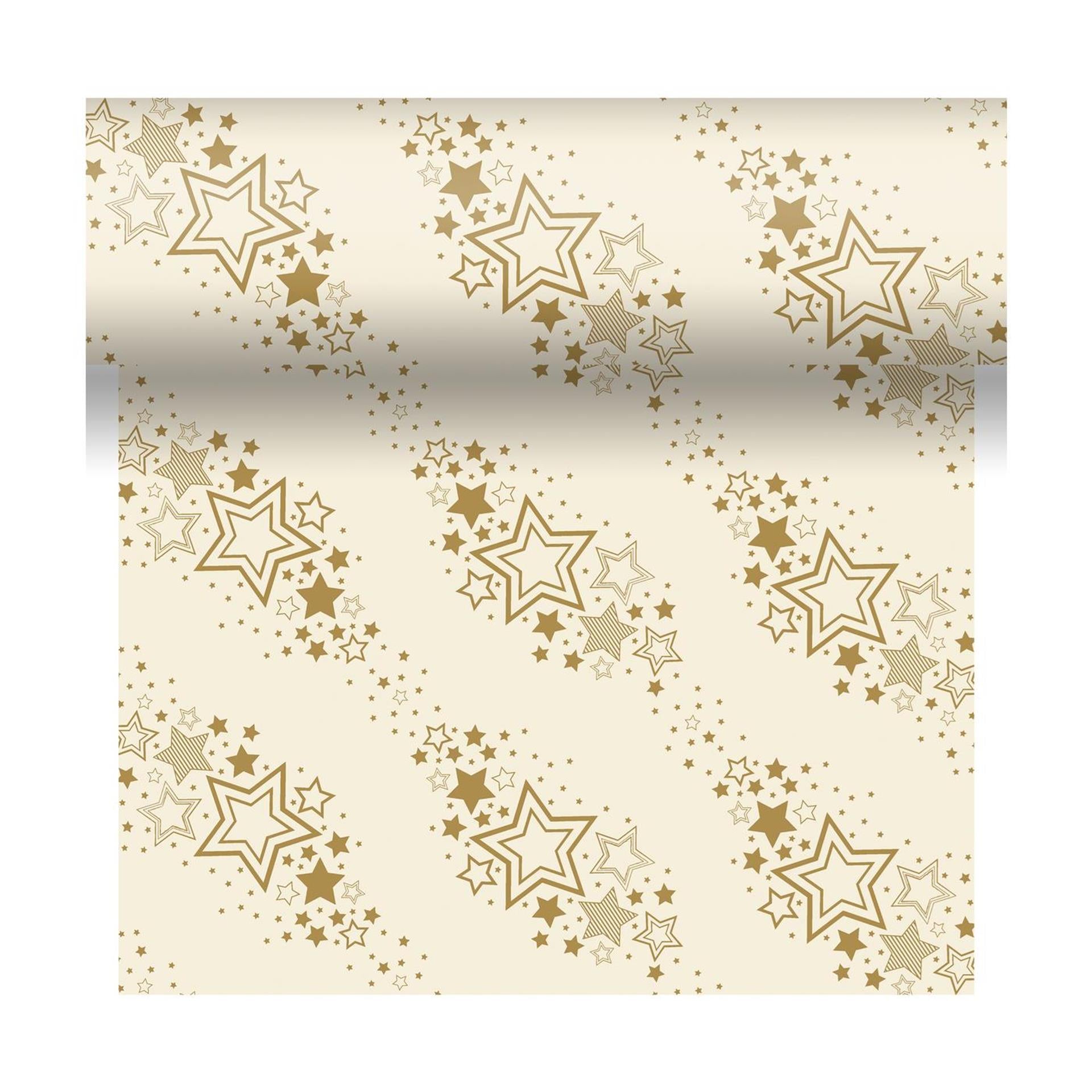 Duni 3-in1 Weihnachtsstern Creme 40x480cm