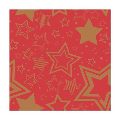 Duni Servietten Urlaubsstern rot 33x33cm
