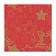 Duni Servietten Urlaubsstern rot 33x33cm
