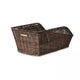 Basil Cento Rattan Look - Fahrradkorb - hinten - braun