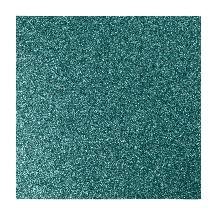 Florence • selbstklebendes Glitzerpapier 270g 30,5cm Aqua 1x