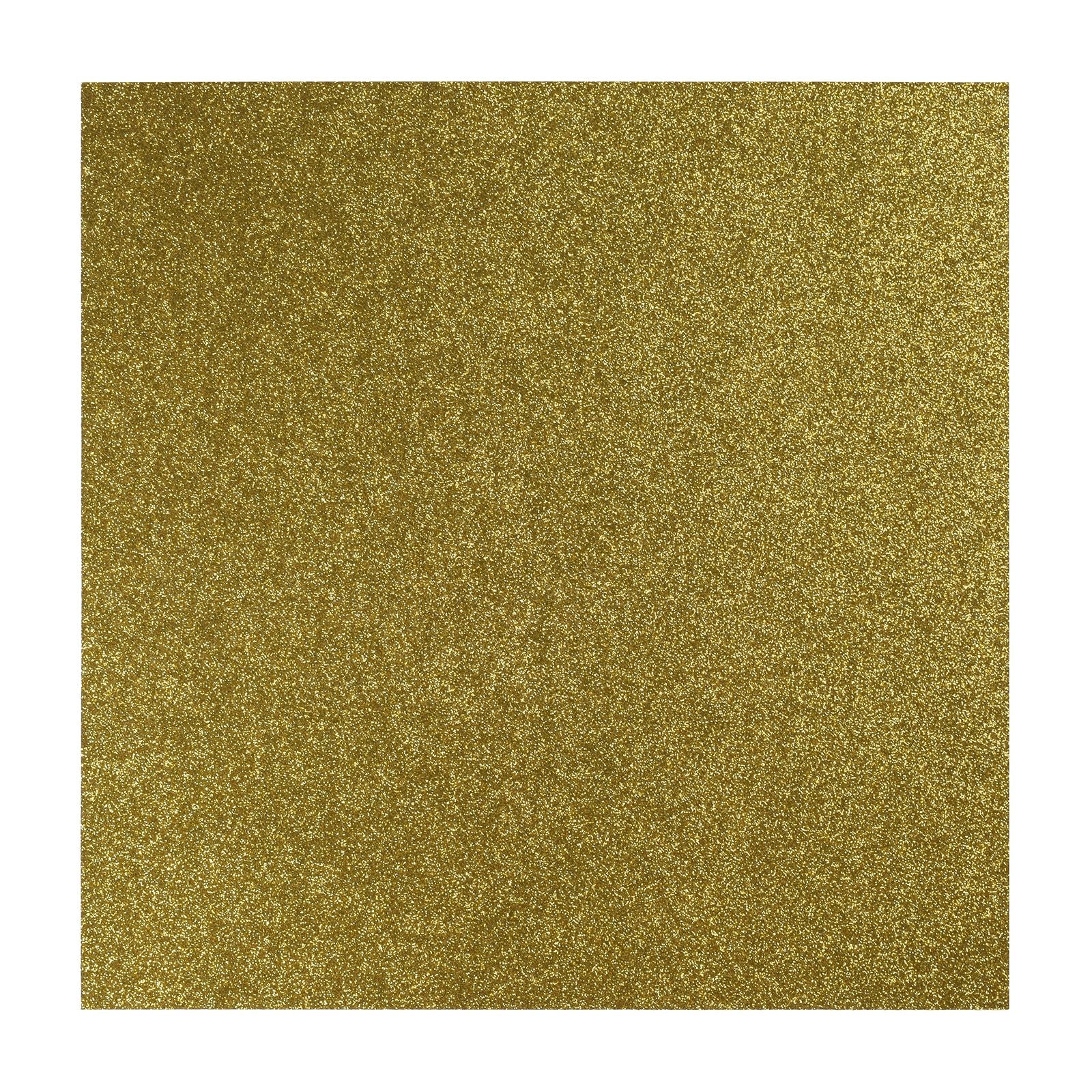 Florence • selbstklebendes Glitzerpapier 270g 30,5cm goldgelb 1x