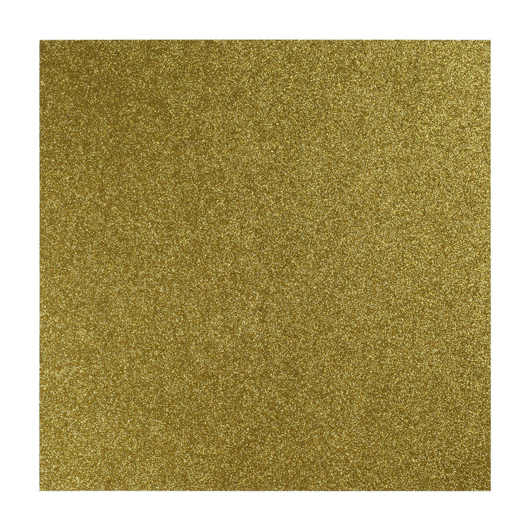 Florence • selbstklebendes Glitzerpapier 270g 30,5cm goldgelb 1x
