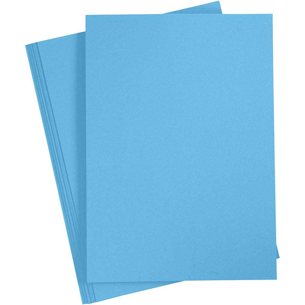 Creativ Company Colored Pappe Clear Blue A4, 20 Blätter