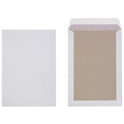 Umschläge mit Papprückseite, 120 g/m², 324 x 229 mm, weiß, selbstklebend
