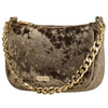 Charm London Samt-Umhängetasche Bronze