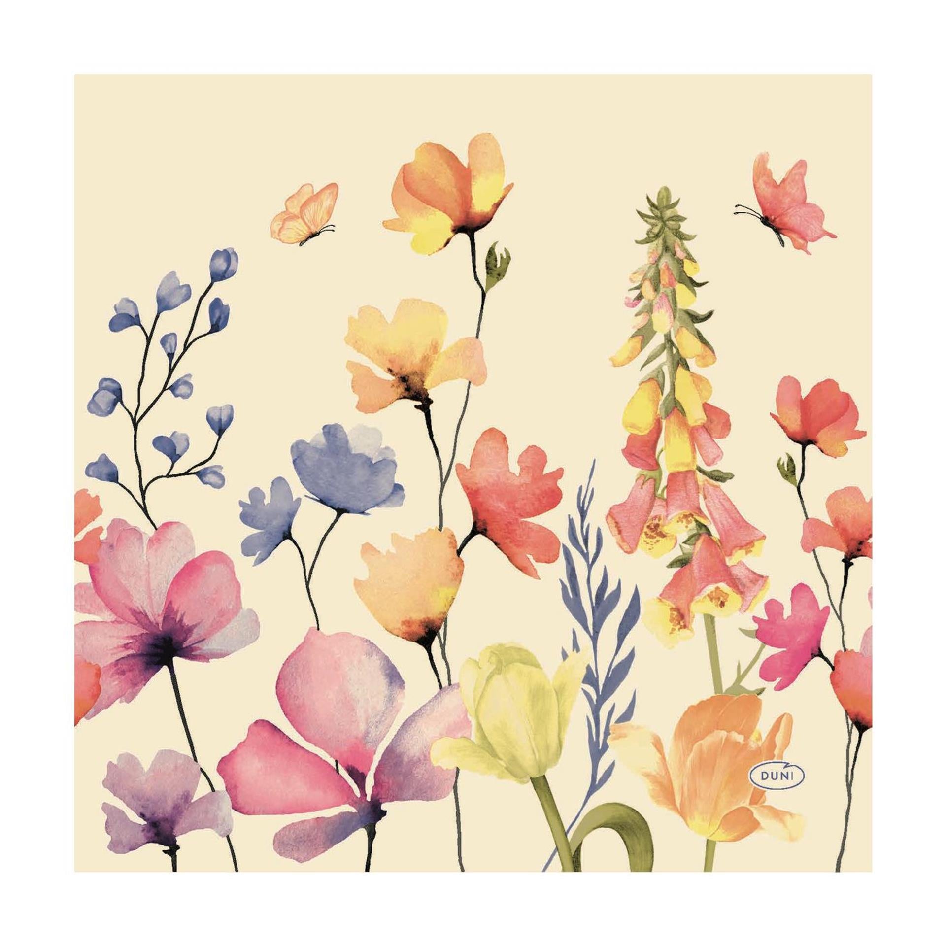 Duni Servietten Blumenparadies 20 Stück 33 x 33 cm | 12 Stück