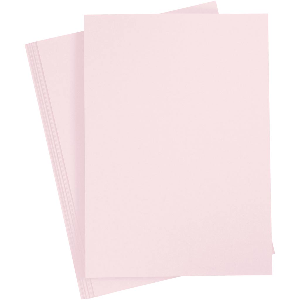 Creativ Firmenkarton, A4, Blatt 210x297 mm, 210 g, hellrosa, 10 Blatt 1 Karton