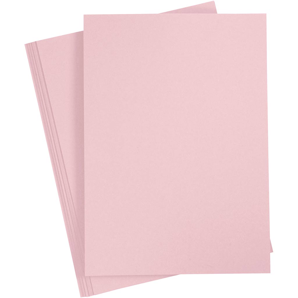 Creativ Firmenkarton, A4, Blatt 210x297 mm, 210 g, rosa, 10 Blatt 1 Karton