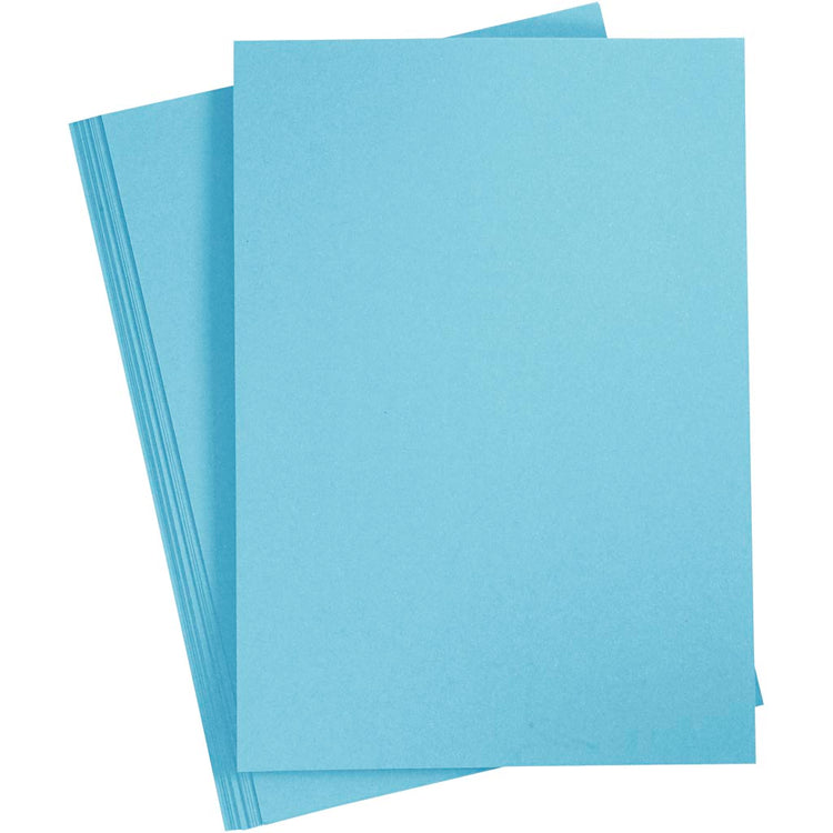 Creativ Firmenkarton, A4, Blatt 210x297 mm, 210 gr, hellblau, 10 Blatt 1 Karton