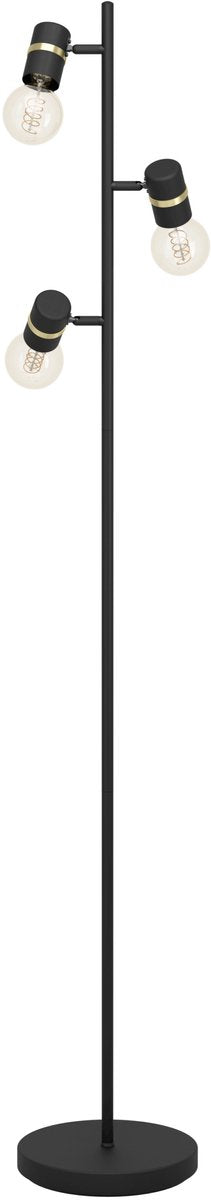 Eglo Lurone Stehleuchte – E27 – 160 cm – Schwarzgold