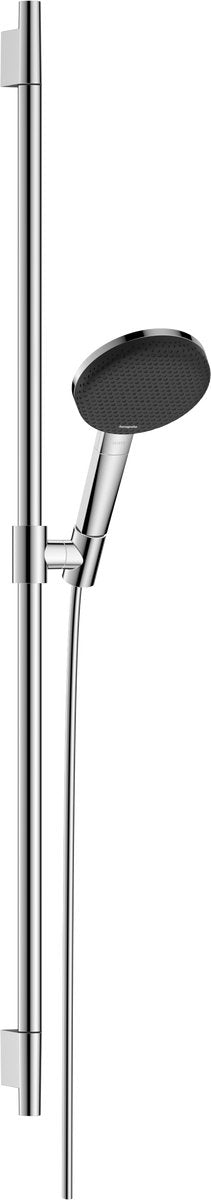 Hansgrohe Raindance Alive Select S – Duschset – Ecosmart Wassersparen – Select-Tastensteuerung – 125 mm Größe – 3 Strahlfunktionen – Chrom