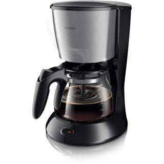 Philips Kaffeemaschine HD7462 20 Daily Schwarz Silber