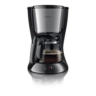 Philips Kaffeemaschine HD7462 20 Daily Schwarz Silber