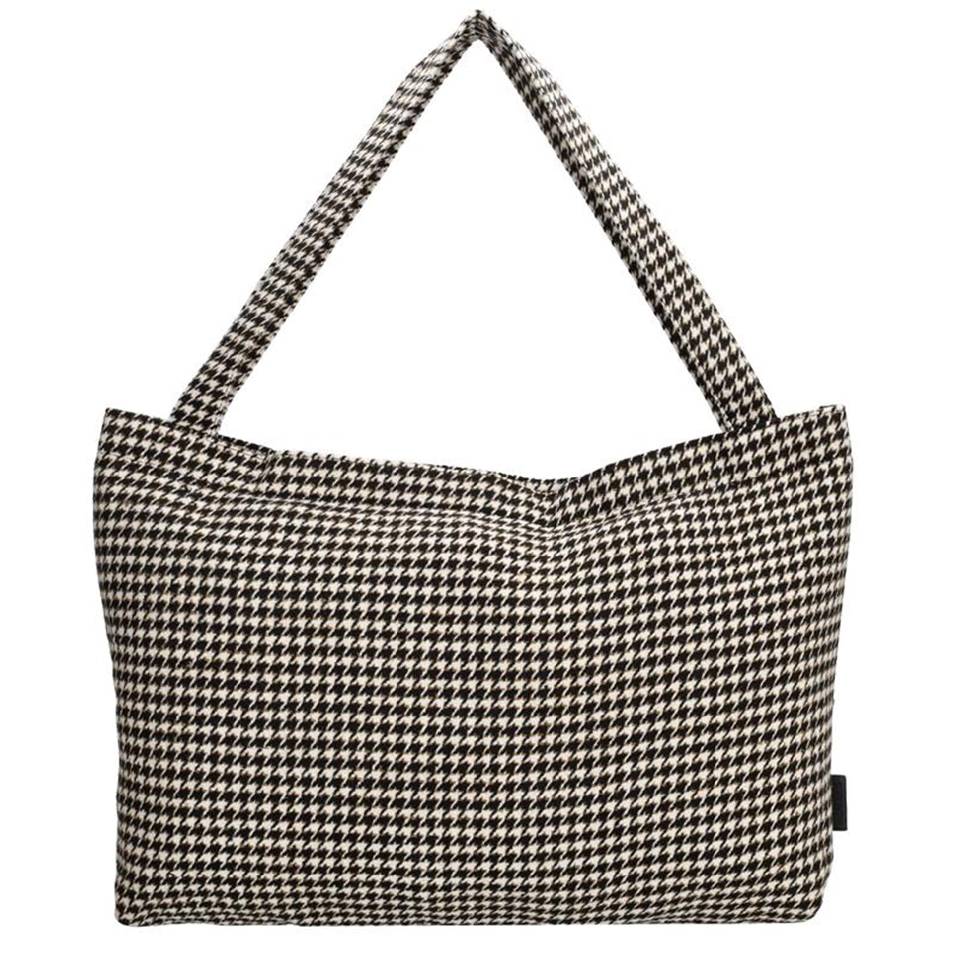 Beagles Shopper Hahnentrittmuster schwarz