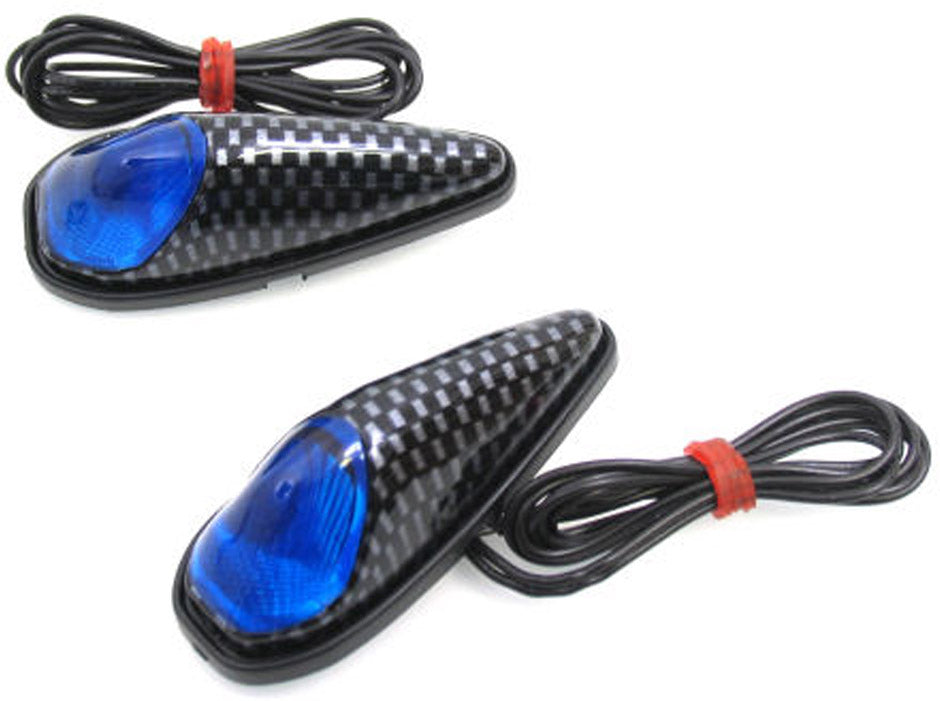 Kantenlampe -LED -Set Plak Lampe Blue House Carbon