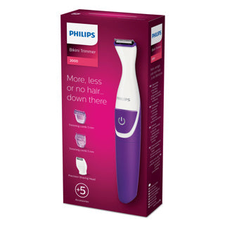 Philips BRT383 15 Bikinitrimmer Violet White