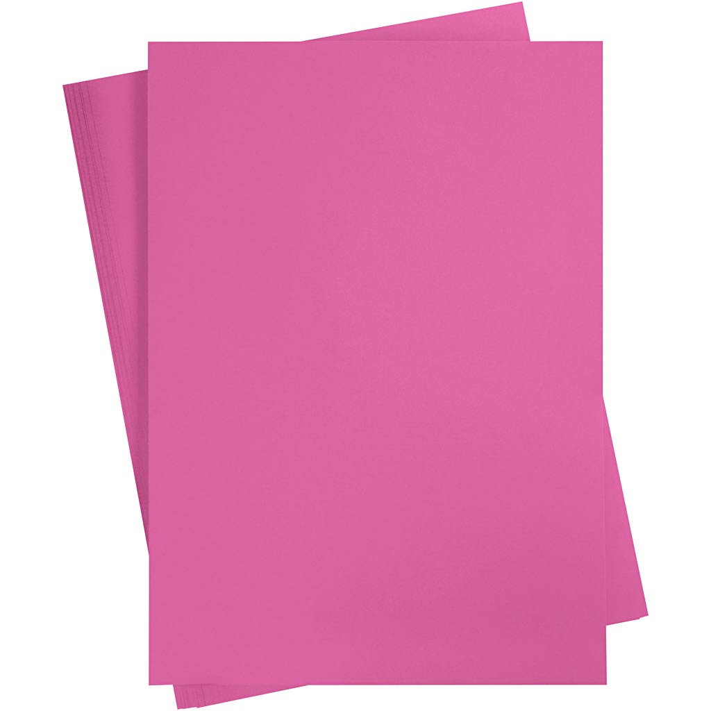 Creativ Company farbiger Karton, A2, Blatt 420 x 594 mm, 180 g, rosa, 100 Blatt 1 Karton