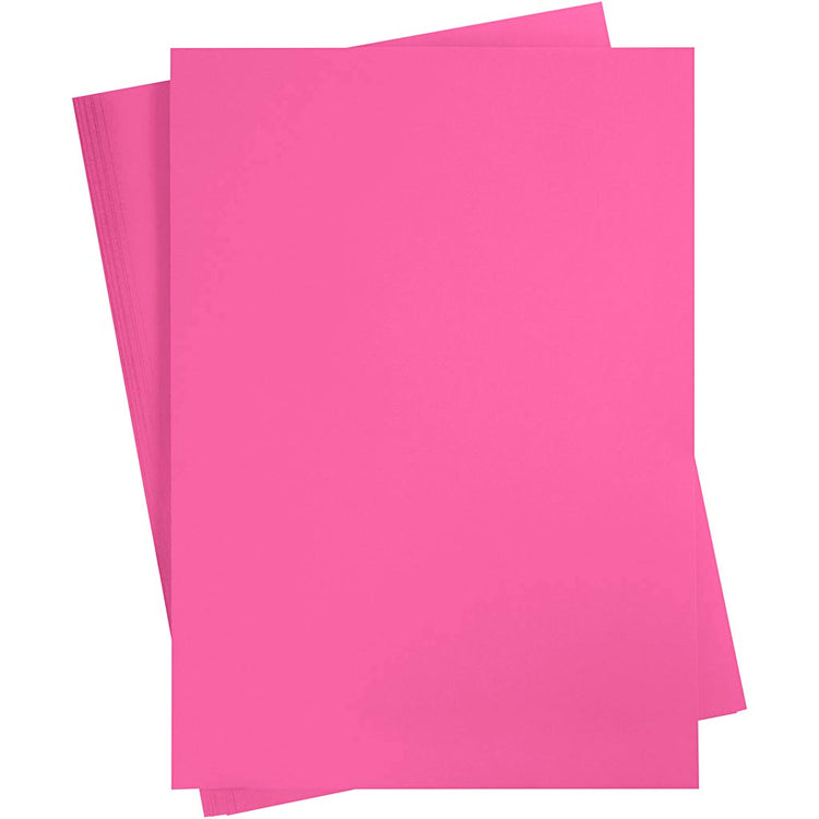 Creativ Company farbiger Karton, A2, Blatt 420 x 594 mm, 180 g, rosa, 100 Blatt 1 Karton