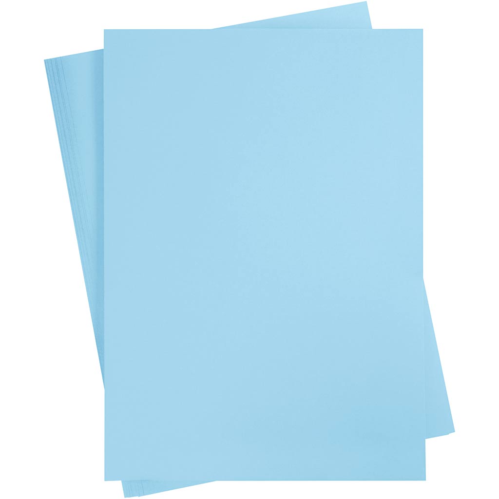 Creativ Company Farbkarton, A2, Blatt 420x594 mm, 180 gr, hellblau, 100 Blatt 1 Karton