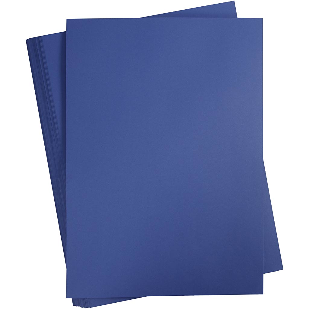 Creativ Company Farbkarton, A2, Blatt 420x594 mm, 180 gr, dunkelblau, 100 Blatt 1 Karton