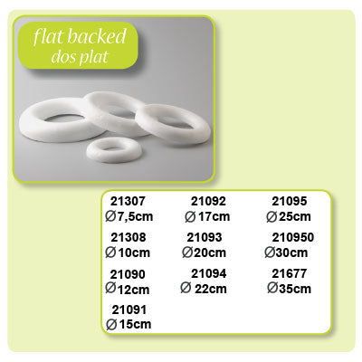 Vaessen creative • Styroporring halbflach ø10cm