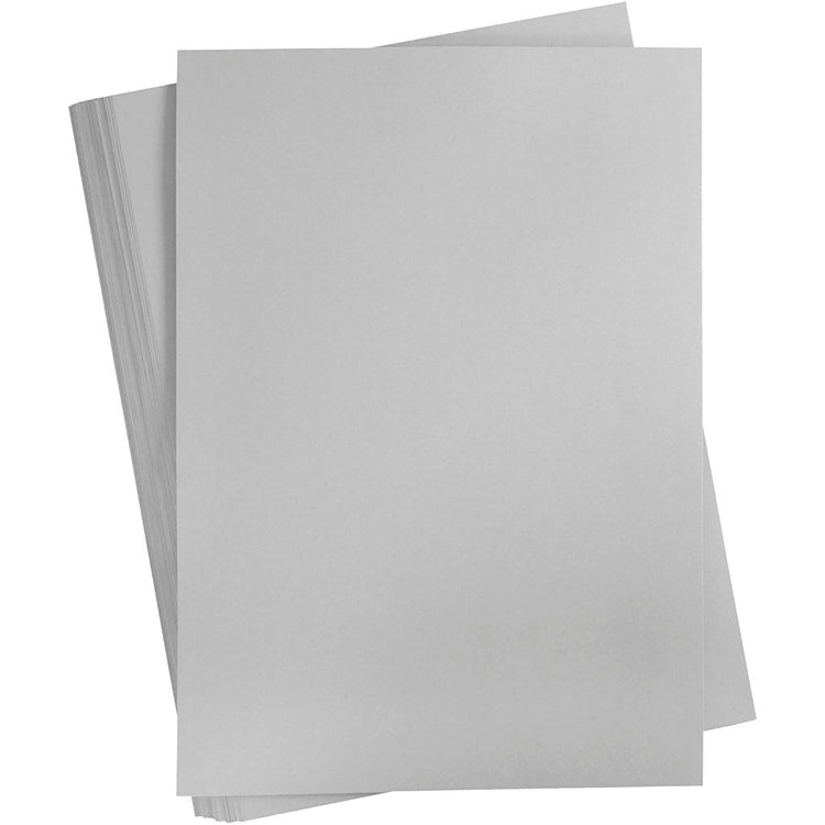 Creativ Company farbiger Karton, A2, Blatt 420 x 594 mm, 180 g, grau, 100 Blatt 1 Karton