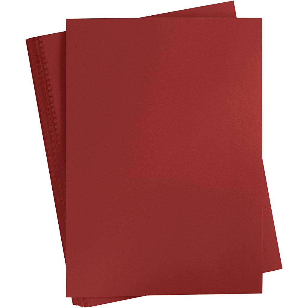Creativ Company Farbkarton, A2, Blatt 420x594 mm, 180 gr, dunkelrot, 100 Blatt 1 Karton