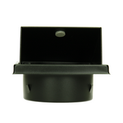 Renson 1066438 – schwarzes Edelstahl-Dunstabzugshaubengitter Typ 641 ø150 mm, Aufputzmontage | 2 Stk - afbeelding 3