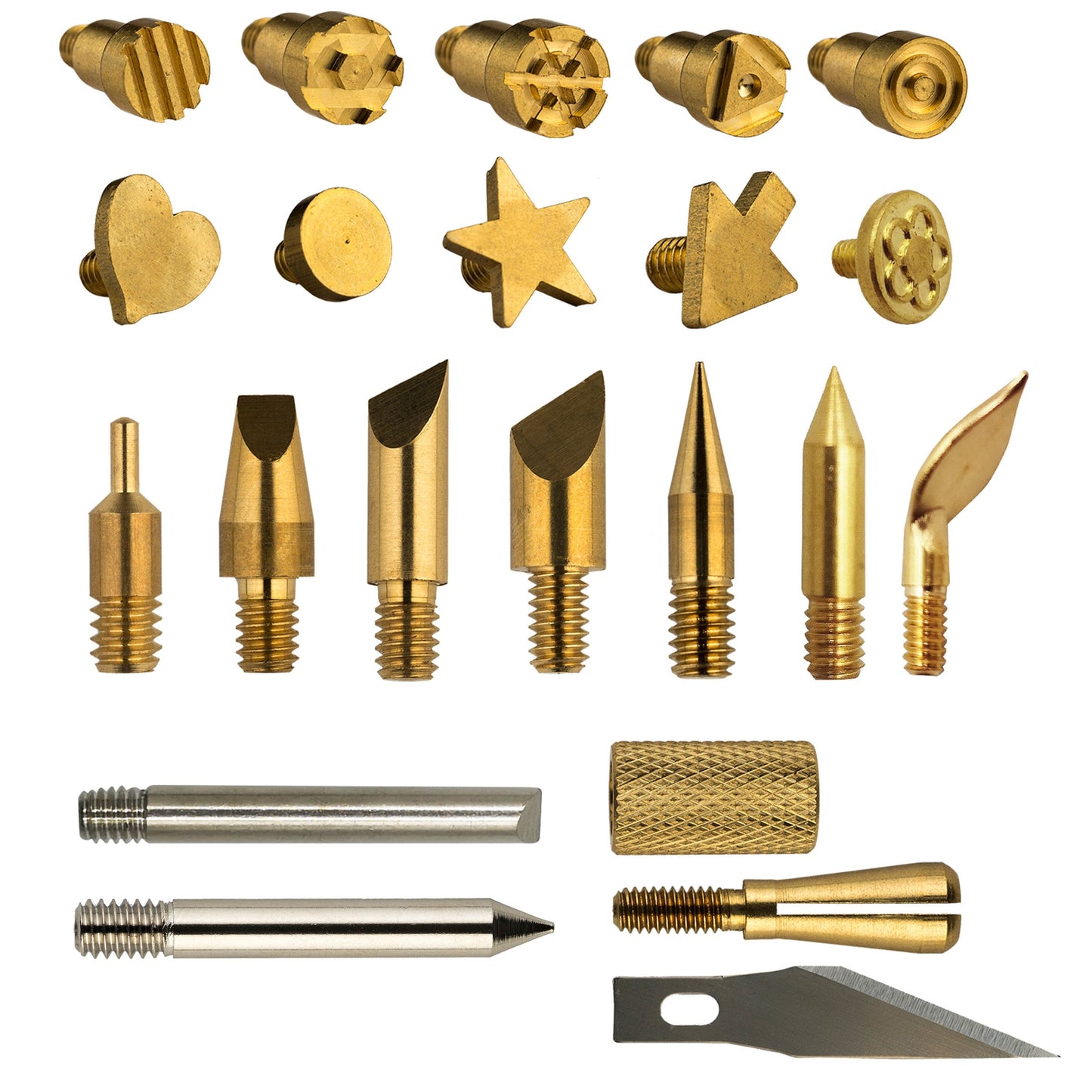 Vaessen creative • Holzbrenner-Set mit 23 Aufsätzen