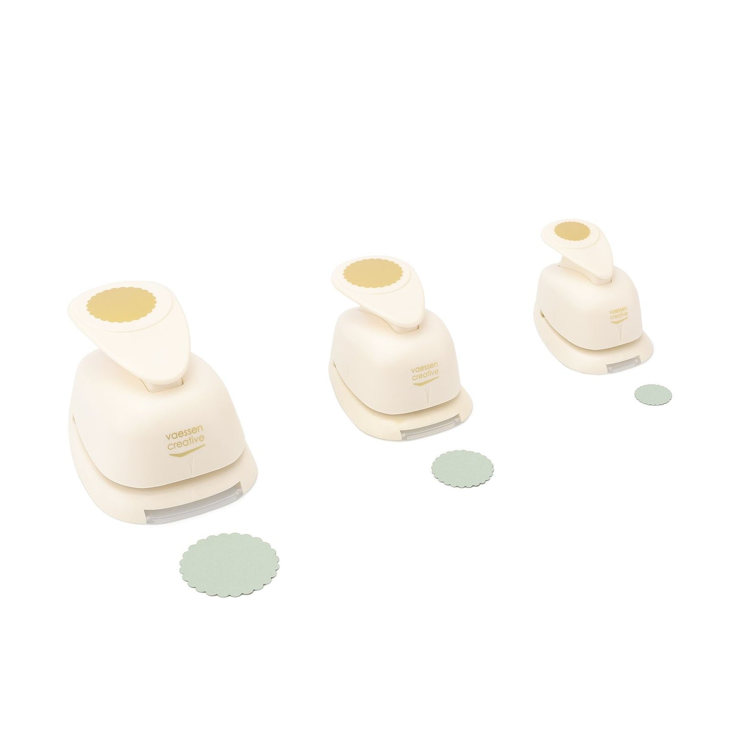 Vaessen creative • Figurenstanzer-Set Kreise gewellt 3-tlg.