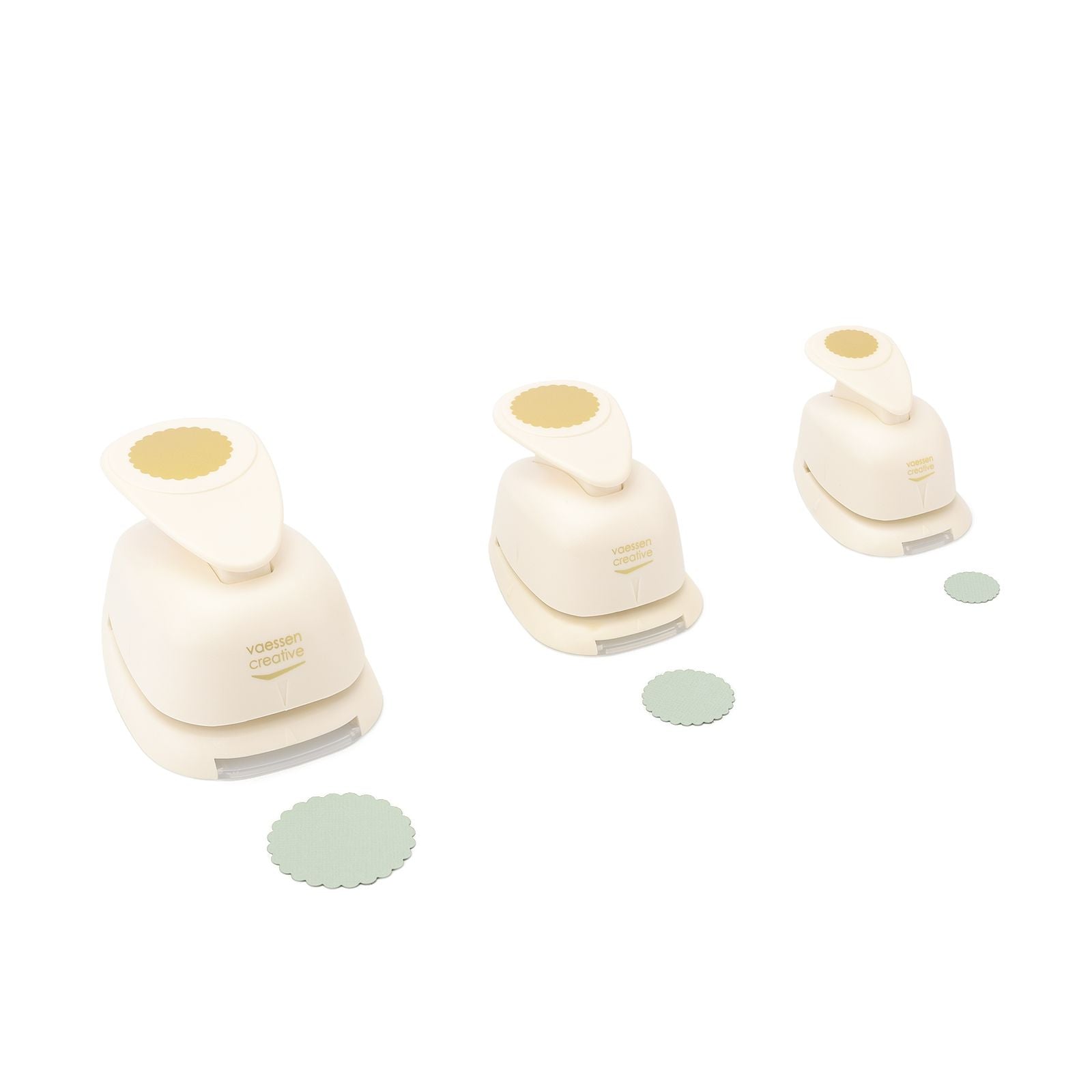 Vaessen creative • Figurenstanzer-Set Kreise gewellt 3-tlg.