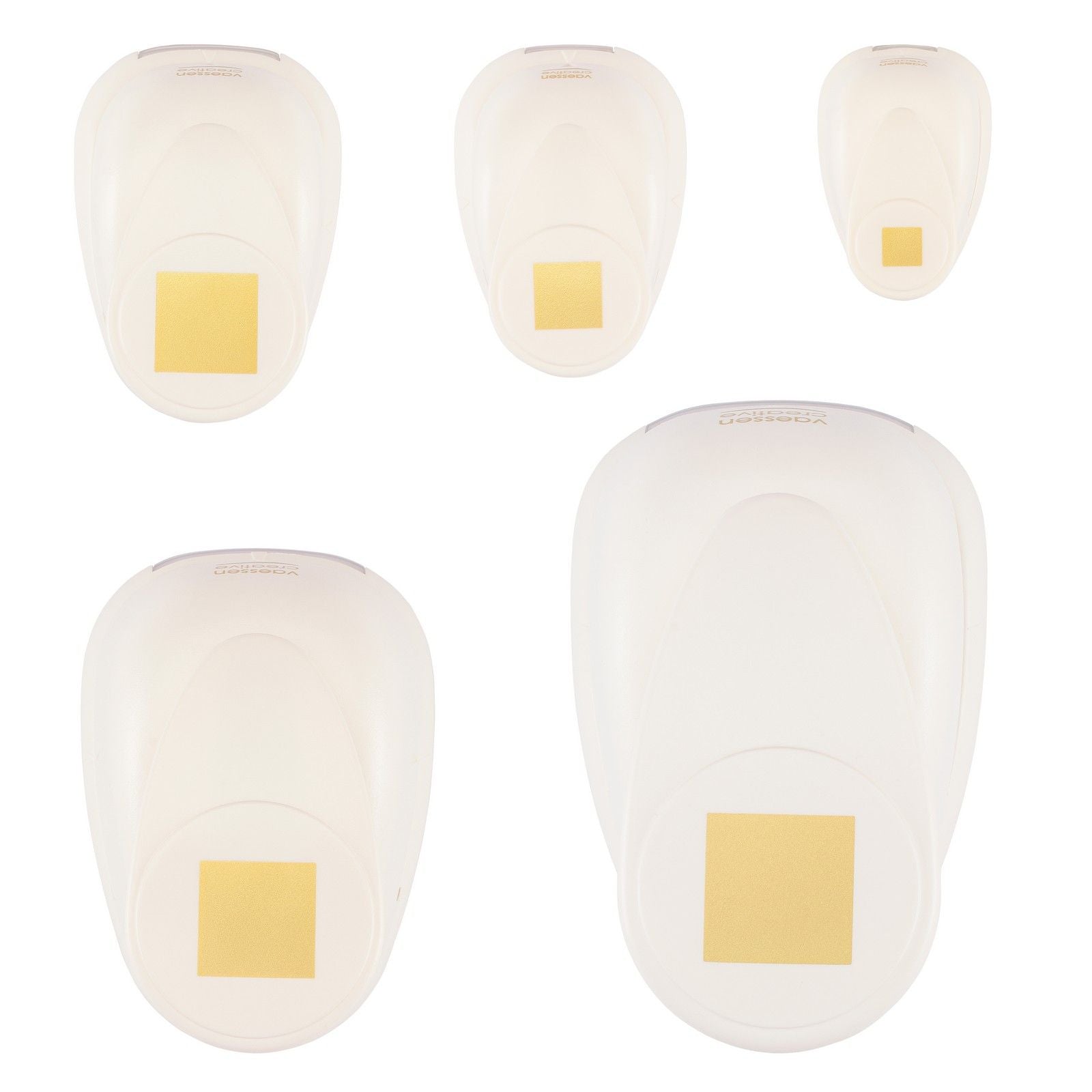Vaessen creative • Figurenstanzer-Set Quadrate 5-tlg.