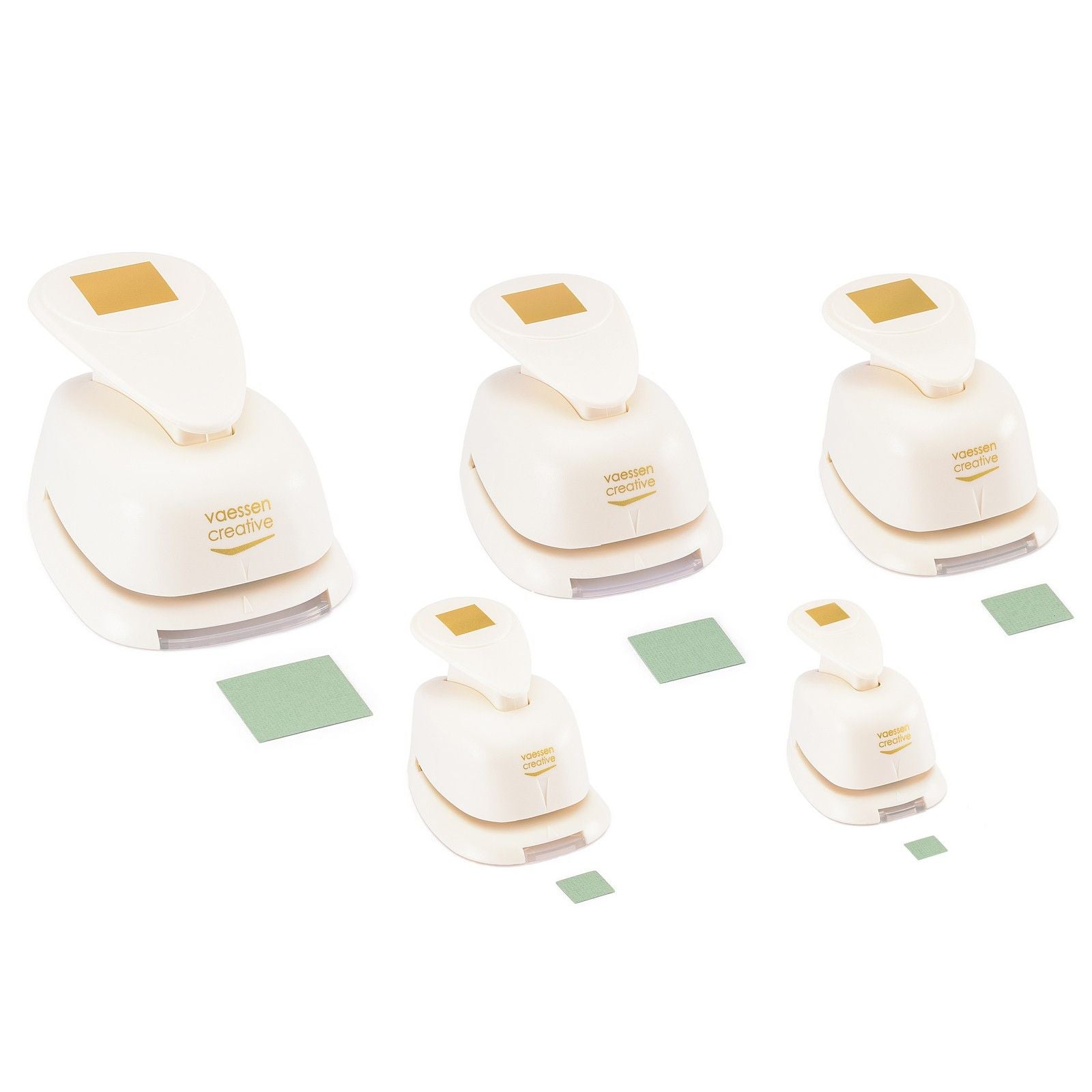 Vaessen creative • Figurenstanzer-Set Quadrate 5-tlg.