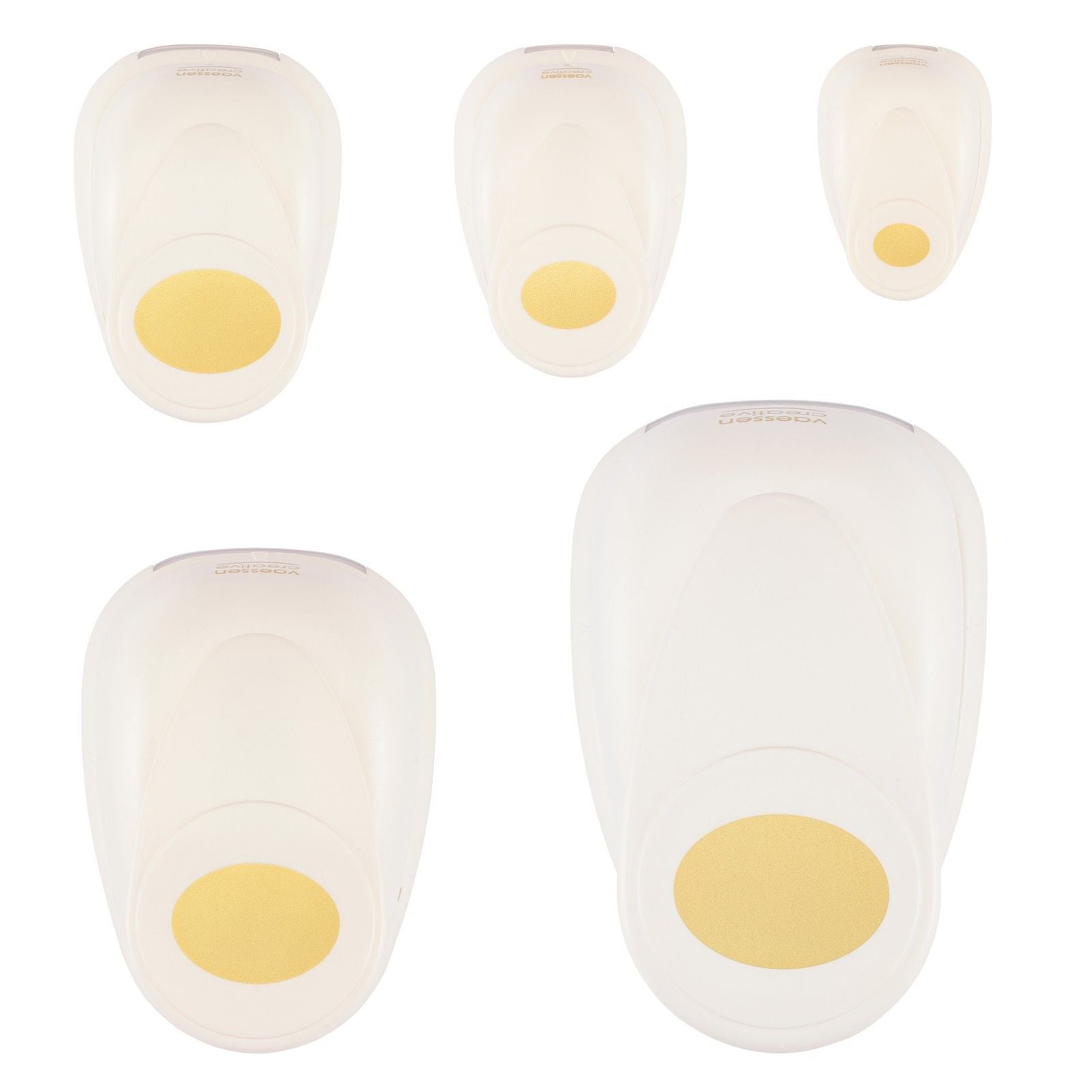 Vaessen creative • Figurenstanzer-Set Ovale 5-teilig