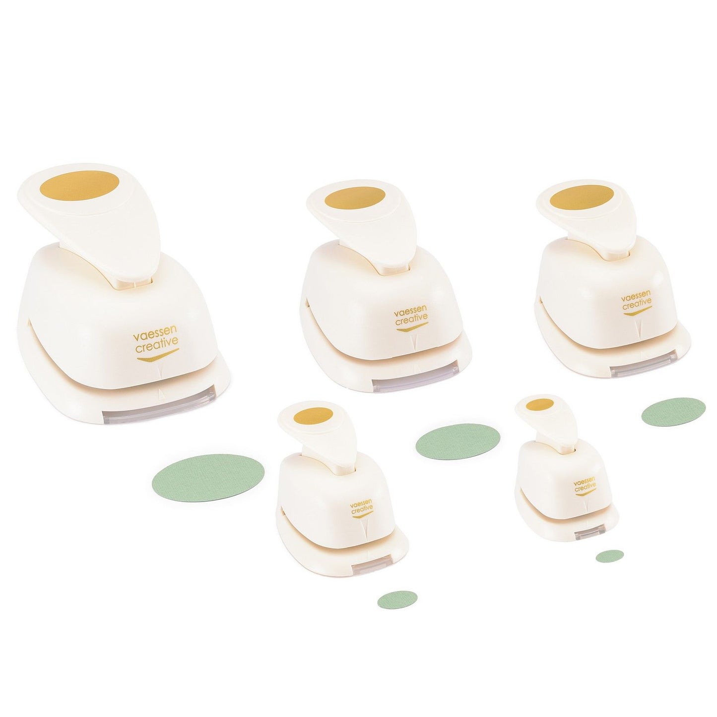 Vaessen creative • Figurenstanzer-Set Ovale 5-teilig